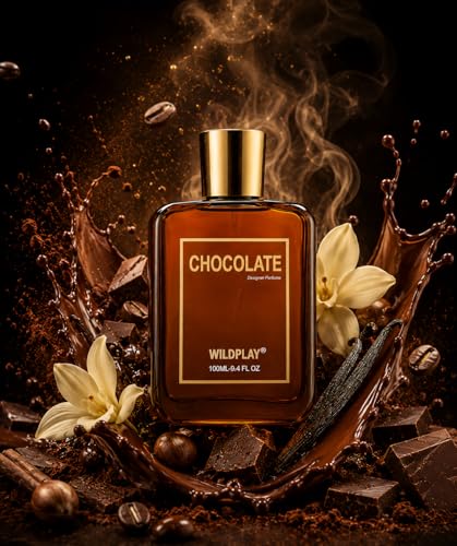 Image of Wildplay Chocolate Apparel Perfume for Men & Women - Sweet, Warm & Inviting Unisex Fragrance with Rich Cocoa Notes, Long-Lasting Scent, Perfect for Everyday & Gifting (100ml)
