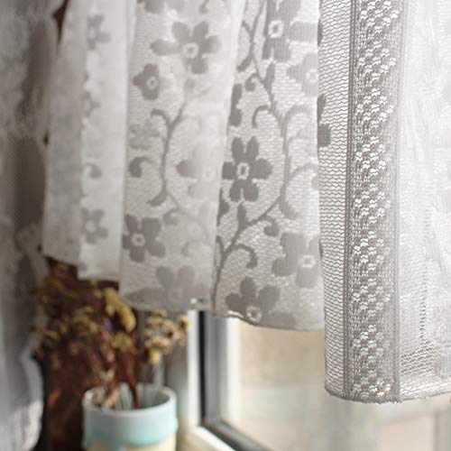 Cortinas de café francesas tipo cenefa corta para cocina 5