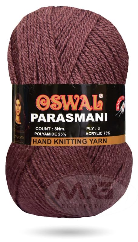 Image of M.G ENTERPRISE 3 Ply Knitting Yarn Wool, Gajri 100 GMS Best Used with Knitting Needles, Crochet Needles Wool Yarn for Knitting.-GC Art-