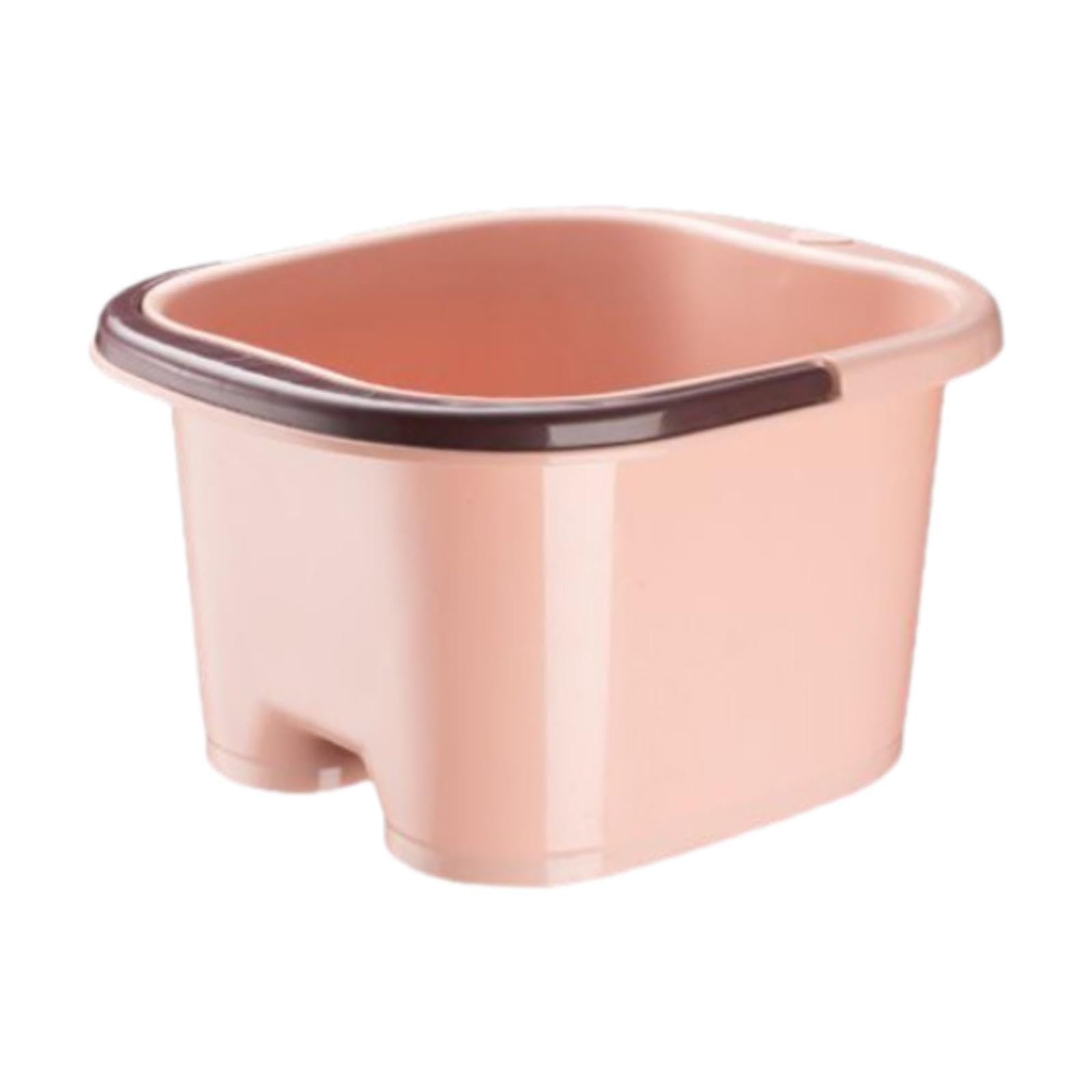 de Pies Balde Portátil para de Pies Spa Masajeador Pedicura Antideslizante para Relajación Apta para Adultos Y Niños en La Casa Baño Y, Rosa