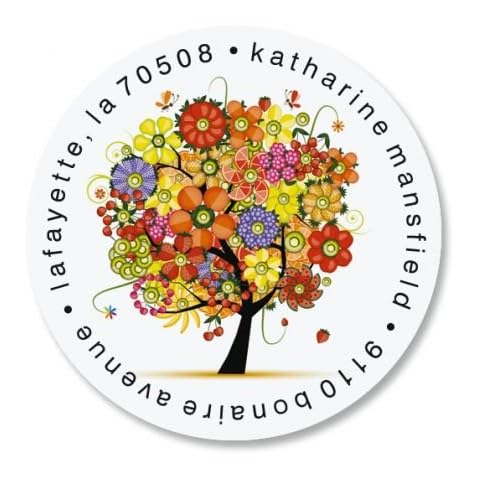 Blooming Tree Personalized Return Address Labels Cover