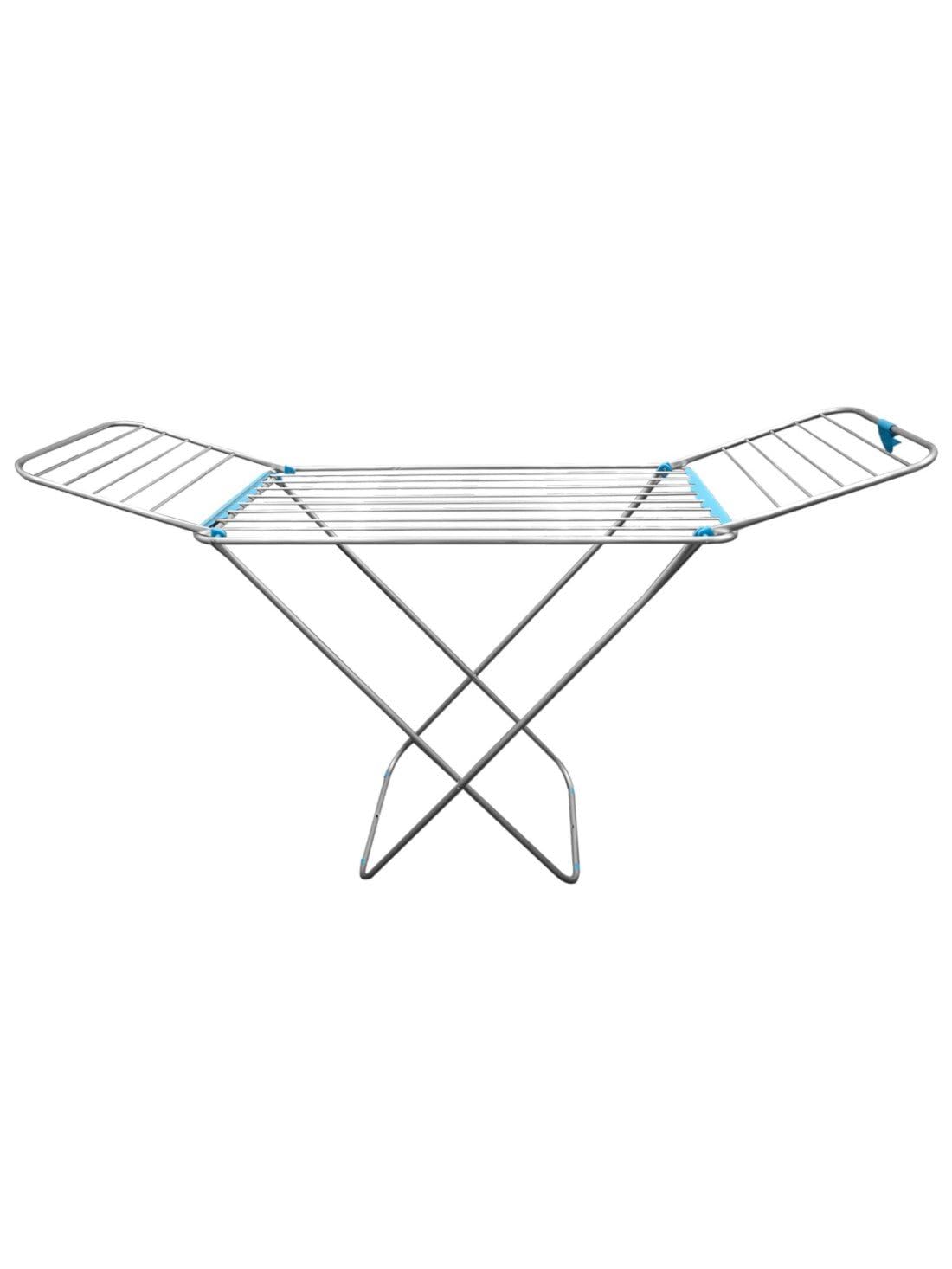 Jardin202 - Tendedero de Aluminio con Capacidad de 20m Incluye 20 Pinzas | Tendal Plegable con Varillas Gruesas y Resistente | Plata