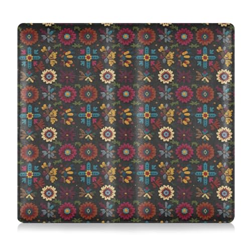 Car Registration and Insurance Holders Florals Vintage Print, PU Leather for License Documents Cards2