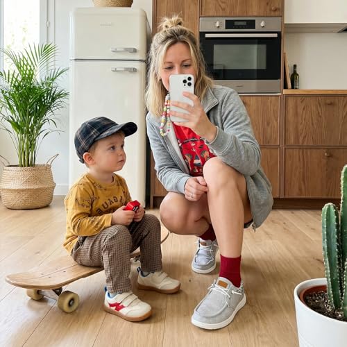Image of STQ KIDS Toddler Shoes Wide Toe Box Barefoot Sneakers | Zero Drop, Soft Sole, Non Slip, Hook and Loop, Prechool Ready, Indoor Outdoor Play