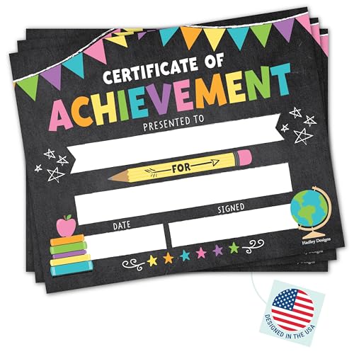 Certificats pour diplômes préscolaires Hadley Designs pour récompenser la réussite des enfants