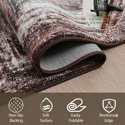 Image of Dream Weaverz Anti Slip Rectangular Carpet for Living Room & Hall | Silk | Flat Woven Soft Washable Floor Mat for Home, Bedroom Floor & Kitchen | Durable Anti Skid Rug for Daily Use (4 X 6) feet