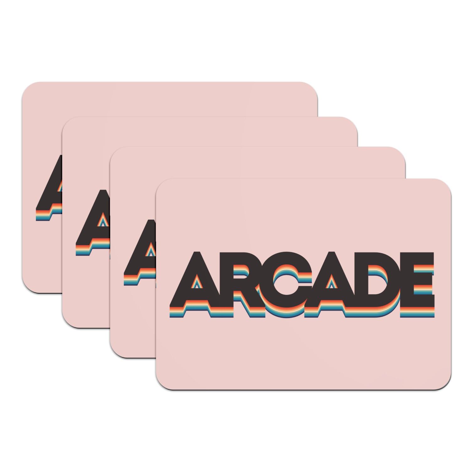 Sets de table rose antiderapants grand format pour eliminer les taches et rayures
