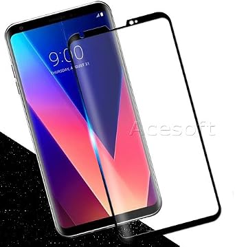 Ultra-Thin Anti-Scratch Shatterproof Tempered Glass Screen Protector Film Guard Shield Saver Armor Cover Compatible with LG V35 ThinQ V350AWM AT&T Phone