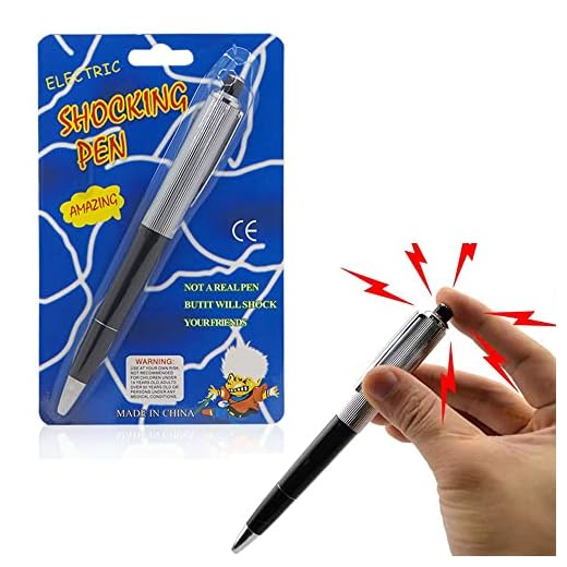 WYFCR Elettrico Pen Shock con la Batteria, Sicuro Fun Prank Shock Elettrico Penne Pen Shock con la Batteria di Divertimento Scherzo, Giocattolo Penna Shock Elettrico Giocattolo Scherzo