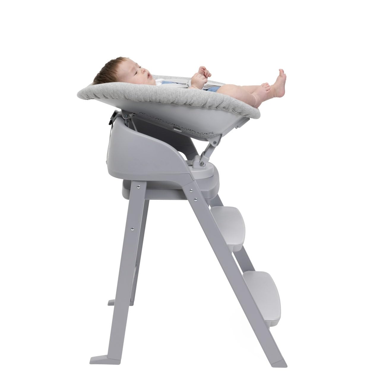 Chicco Crescendo - Silla reclinable para bebé con Dos Posiciones reclinables, Acolchado de algodón orgánico, extraíble y Lavable a máquina, con Barra de Juguetes para Colgar, hasta 9 kg, Color Gris
