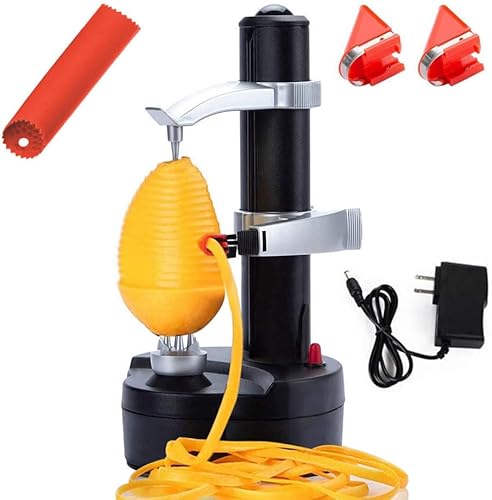 Pelador eléctrico de patatas automático de manzanas, máquina inteligente de pelador de frutas y verduras, herramienta de pelado de cocina de acero