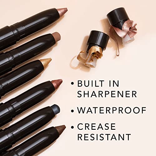 Jouer Crème Eyeshadow Crayon | Men & Women | Built-In Sharpener | Dermatologist Tested | Waterproof, Fast Drying & Crease Resistant Formula #TOP3