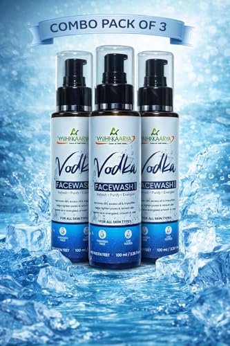 Image of Vodka Extract Face Wash for Clear & Fresh Skin - Pack of 3