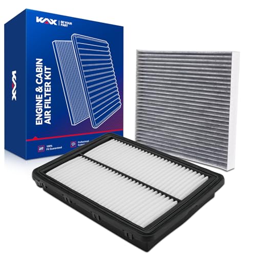 KAX Engine & Cabin Air Filter Kit Replacement for Kia Optima 2016-2020 (2016 only GAS not for FHEV) Hyundai Sonata Hybrid Models 2016-2019 (PHEV FHEV) Replace# CA11942 CF12159