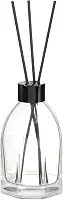 Frasco Difusor Aromatizador 200ml Vidro Varetas Banheiro (Preto)