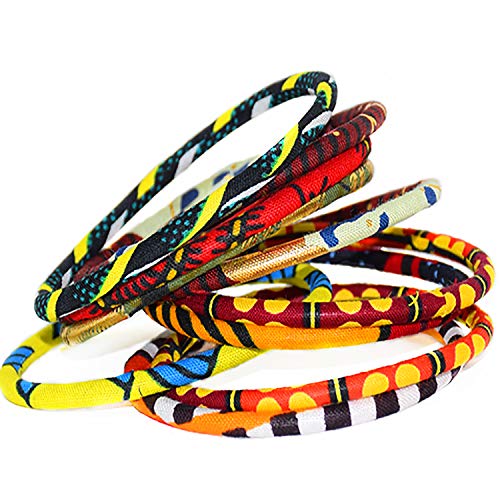 Õrunyara Bracelet en wax - Bracelet femme - bracelet africain - bracelet ethnique - lot de 8+2 bracelets