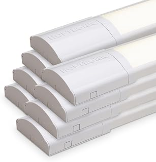 HOFTRONIC - 8er Pack LED Lichtleisten 120cm 40W Röhrenlampe Komplett 4000K Neutralweiß 4800lm Super Hell 30000h Langfeldleuchte 1200x74x25mm (LxBxH) Kellerlampe garagenbeleuchtung - IP20 Innen