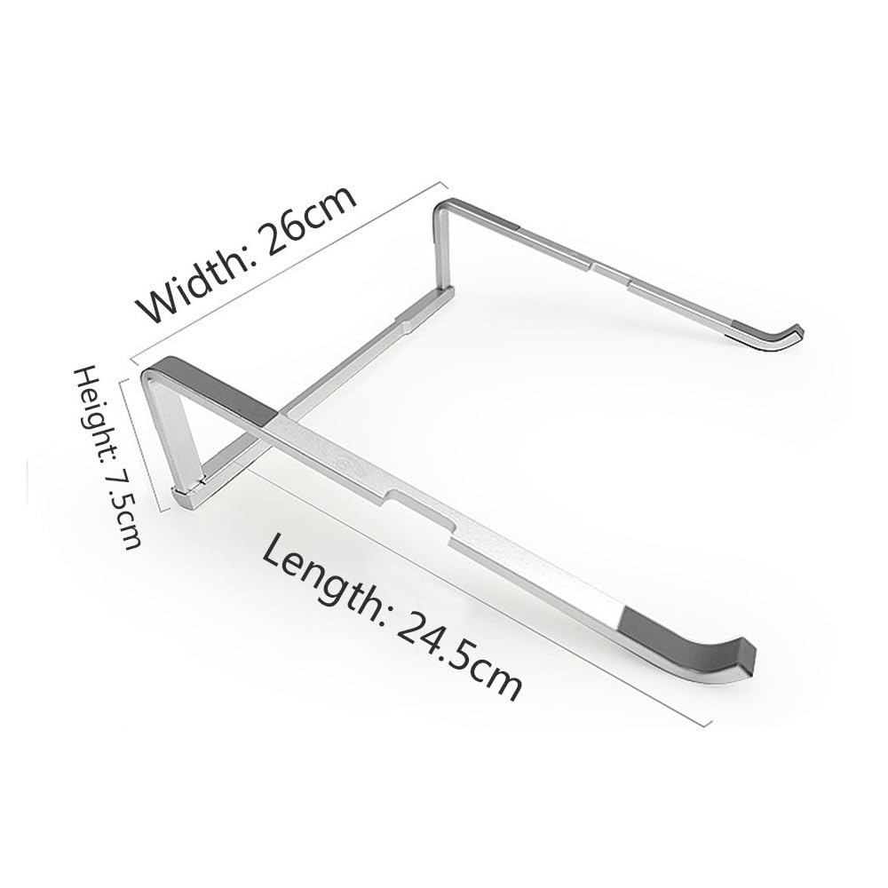 Podstawka pod laptopa, Silver Aluminum Laptop Stand for 12-17" Detachable & Portable Akcesoria do laptopów