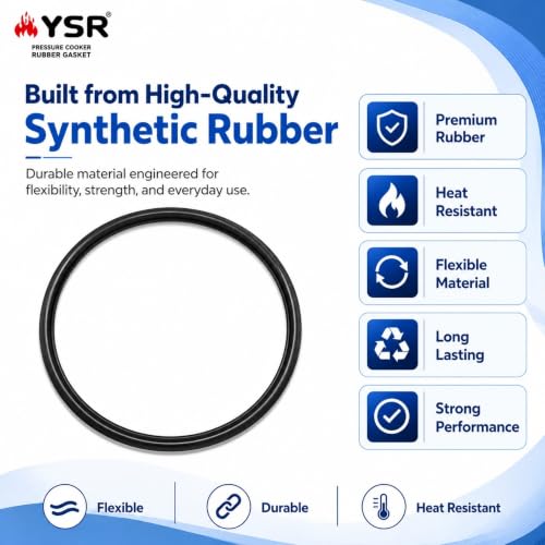 Image of YSR Pressure Cooker Rubber Gasket for 4 to 8 Litre Inner Lid