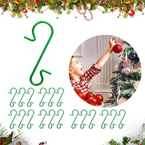 120 ganchos de Navidad,Ganchos para Adornos navideños,Ganchos Adornos ,Acero Inoxidable Colgante Decoración Forma S,Colgar Bolas Decorativas,Ganchos de Árbol Navidad ,Ganchos Navidad Mini S Ganchos