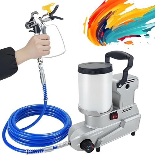 Airless agregat natryskowy, moc 1600 W, pojemność 2 l, przepływ 2,5 l/min, wąż 5 m do zastosowań wewnętrznych i zewnętrznych