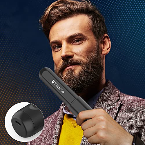Vikicon KR017 Beard Straightener For Men, Cordless Heated Beard Brush thumb #1