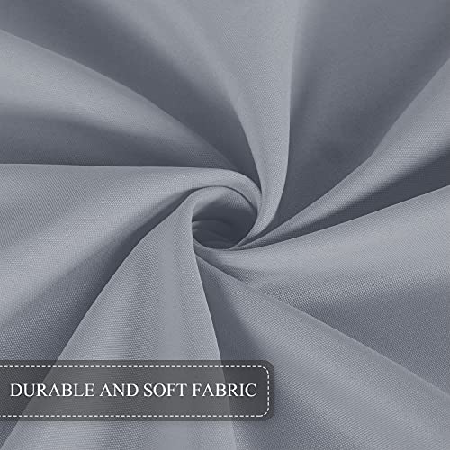 Saraflora Outdoor And Indoor Tablecloth -60X84 Inch Silver, Wrinkle Free Washable Waterproof Table Cloth With Umbrella Hole And Zipper Rectangle Table Cover For Spring/Summer/Patio/Picnic/Bbqs/Party #TOP5