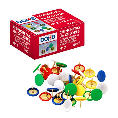 MTL 79218 - Pack de 100 chinchetas de colores