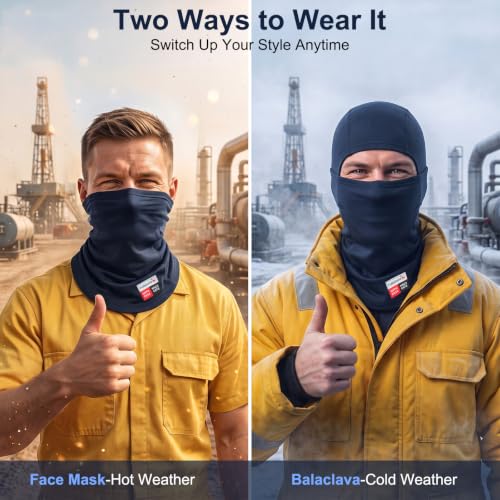 Image of Fullsheild FR Balaclava CAT2 7oz Flame-Retardant Cotton Face Mask, NFPA2112