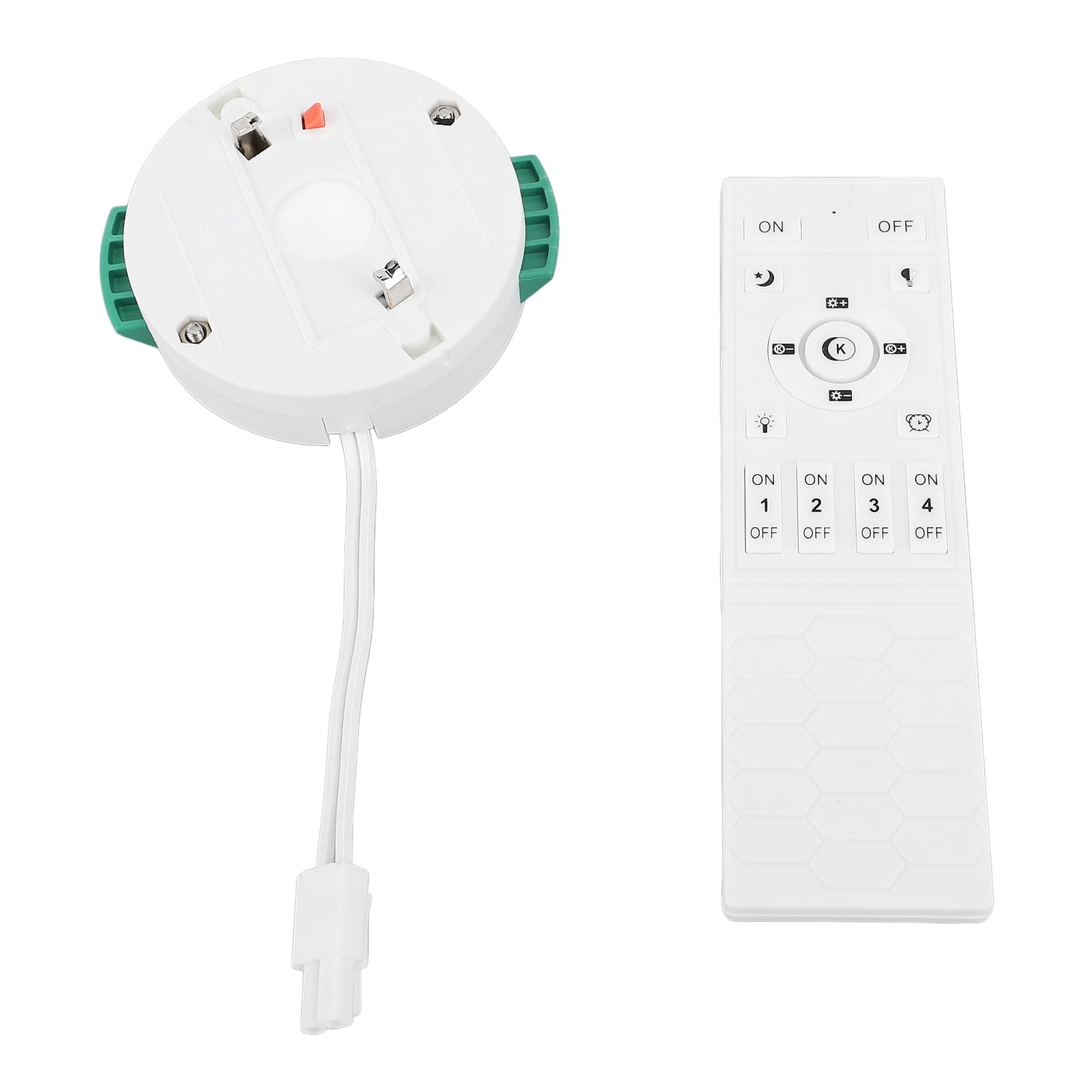 RIZGHWOY Regulowana Temperatura Barwowa Drewniana Sufitowa LED Elegancka do Montażu Podtynkowego z Pilotem do Jadalni, Restauracji LED