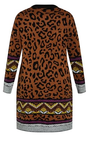 Image of Zim and Zoe Women's Zim&Zoe Plus Size Coatigan Lori Animal