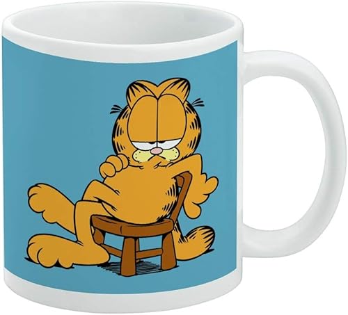 Garfield - Taza de café de cerámica con texto en inglés «Ask Me If I Care», tazas de regalo novedosas para café, té y bebidas calientes, 11 onzas,