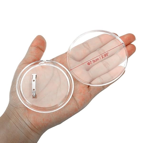 100 szt. Pusta plakietka Pin Button Maker Części Akrylowe DIY Badge Button Części Materiał
