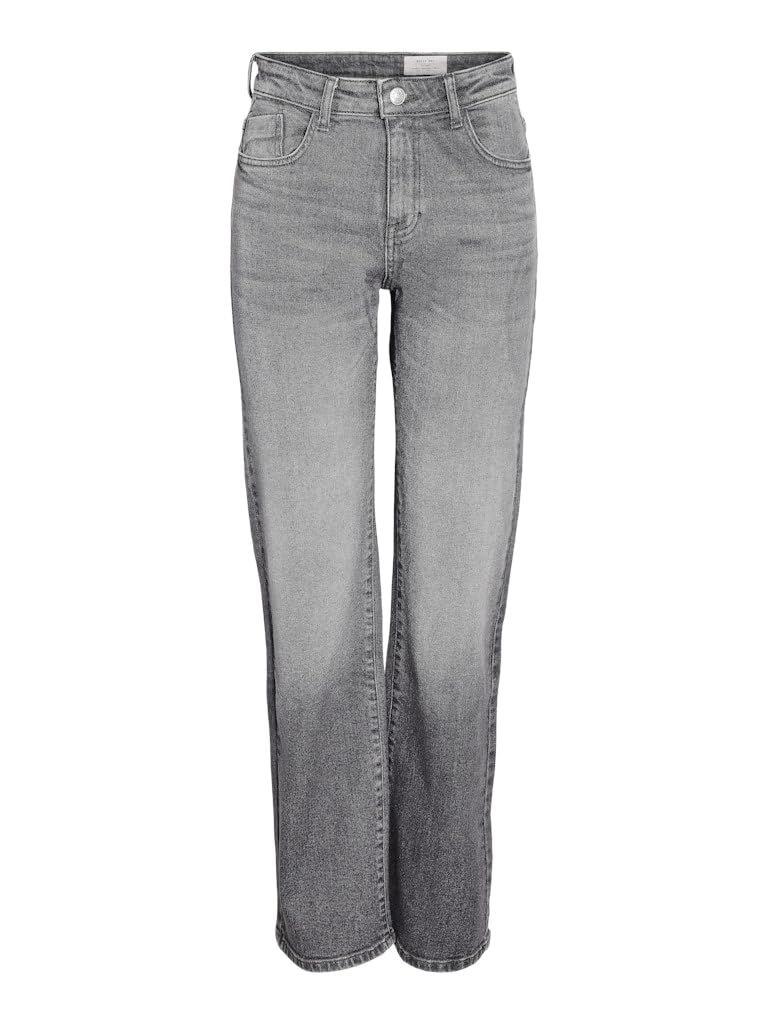 NOISY MAY NMYOLANDA NW Wide Jeans AZ371DG FWD Noos Women's Jeans Dark Grey Streetwear, Darkgray, S
