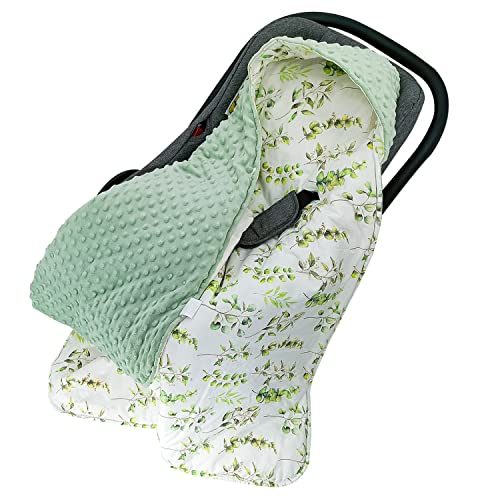 Miracle Baby Minky Dot Car Seat Blanket