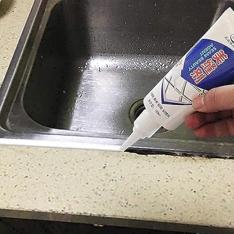 ERITIN Repair Filler Tube Waterproof Tile Gap/Crack/Grout Filler Water Resistant Silicone Sealant for Bathroom & Kitchen Tile And DIY Home Sink Gaps/Tiles Gaps/Grouts (180 Ml White) 3