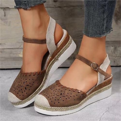 Women Wedge Sandals Summer Buckle Strap Gladiator Shoes Woman Fashion Espadrilles Platform Sandals2