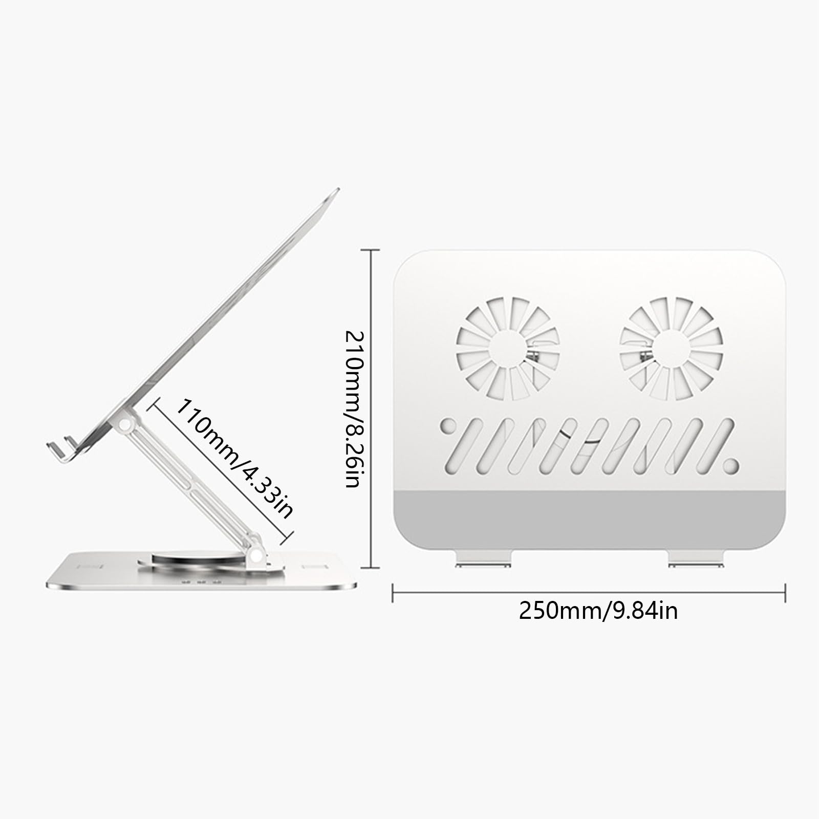 Supporto per Tablet Desk Mount Lega di Alluminio 360 Gradi Fluttuazioni Altezza Regolabile Con Miglioramento Supporto Peso Supporto Regolabile Computer
