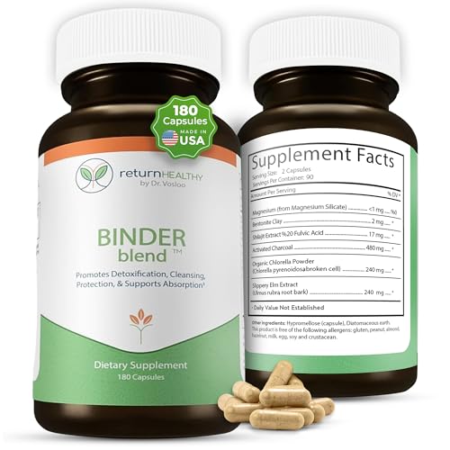 Binder Blend - Toxin Binder Supplement, Detox Capsules for a...