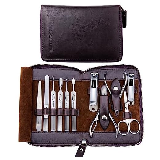 FAMILIFE L01 11 in 1 Stainless Steel Manicure Set with Box