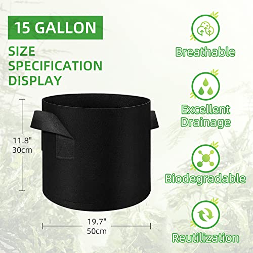 5 Pack Vegetable Grow Bags - Image 2