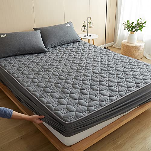 BAJIN Design Luxus Matratzenschoner | wie Spannbettlaken | Unterbett | Topper | Matratzen-Auflage auch für Boxspring und Wasserbetten geeignet,Ultra Weich, Elastisches Gummiband(200x220+30cm) Cover