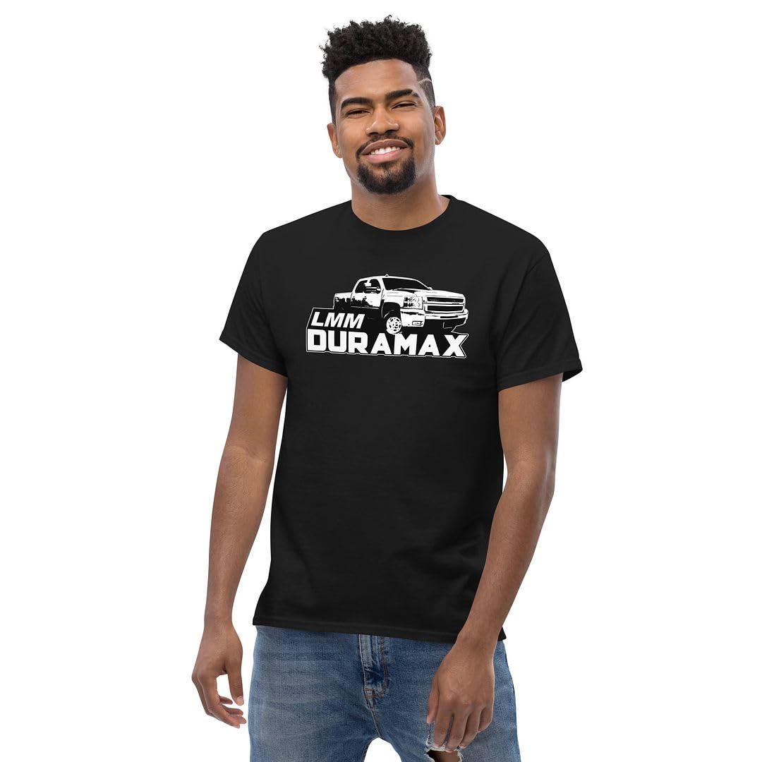 LMM Duramax Shirt Mens Diesel Truck T-Shirt Graphic Tee Black