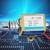 Fafeicy 6V DC Elektromagnet Push Pull Solenoid, 10mm Hub