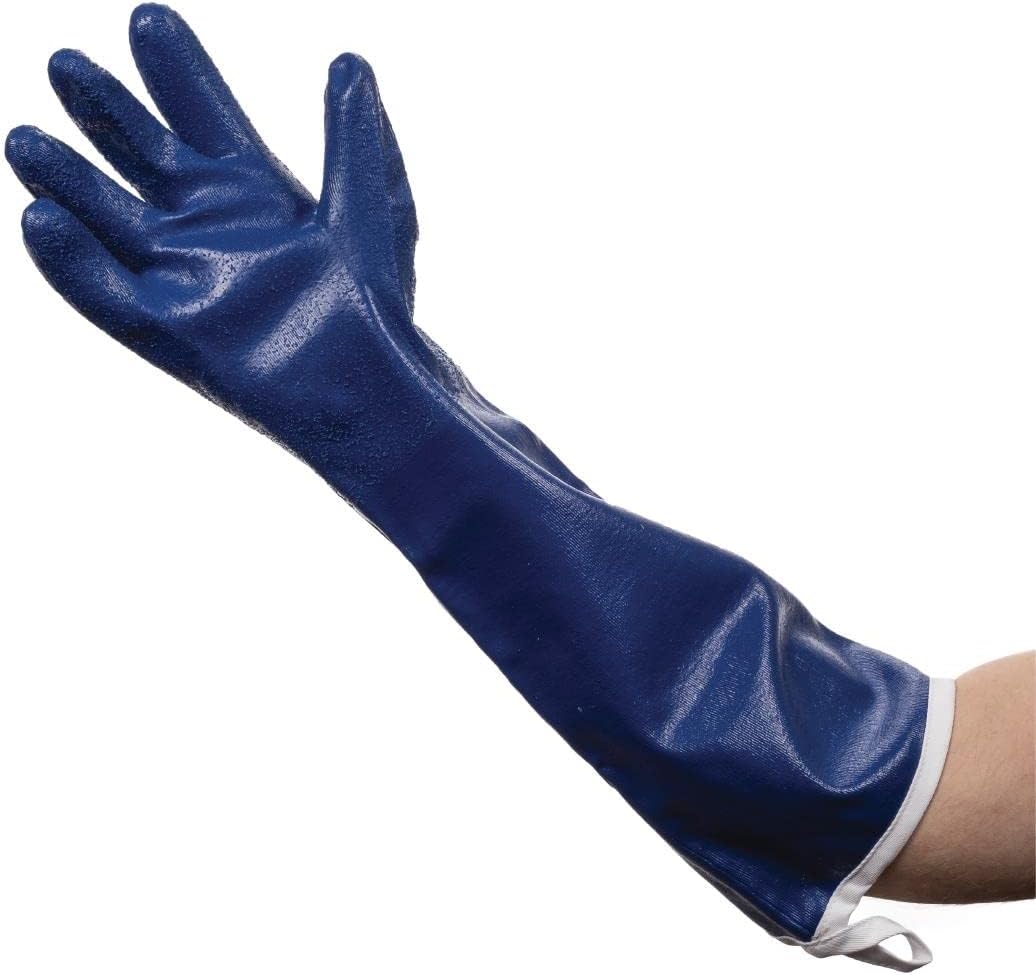 "Burnguard 92204 Steam Glove with extended cuff, 20", Blue"