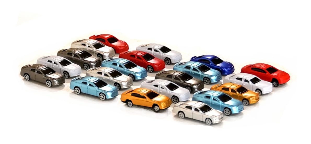 Amazon | Nゲージ ジオラマ ミニカー 1/150スケール 20台セット おまけ