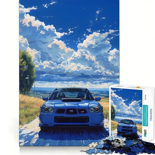 Puzzle Subaru WRX Paysage 1000 pièces pour Adultes Jeu Intelligent et Silencieux Découpe précise Cadeau spécial 38x52cm