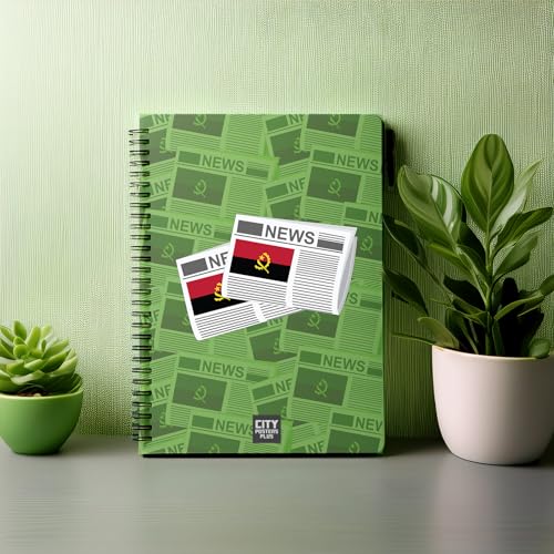 Carnet Angola Newspapers A5 ligné de 100 à 160 pages en lot de 20 pièces