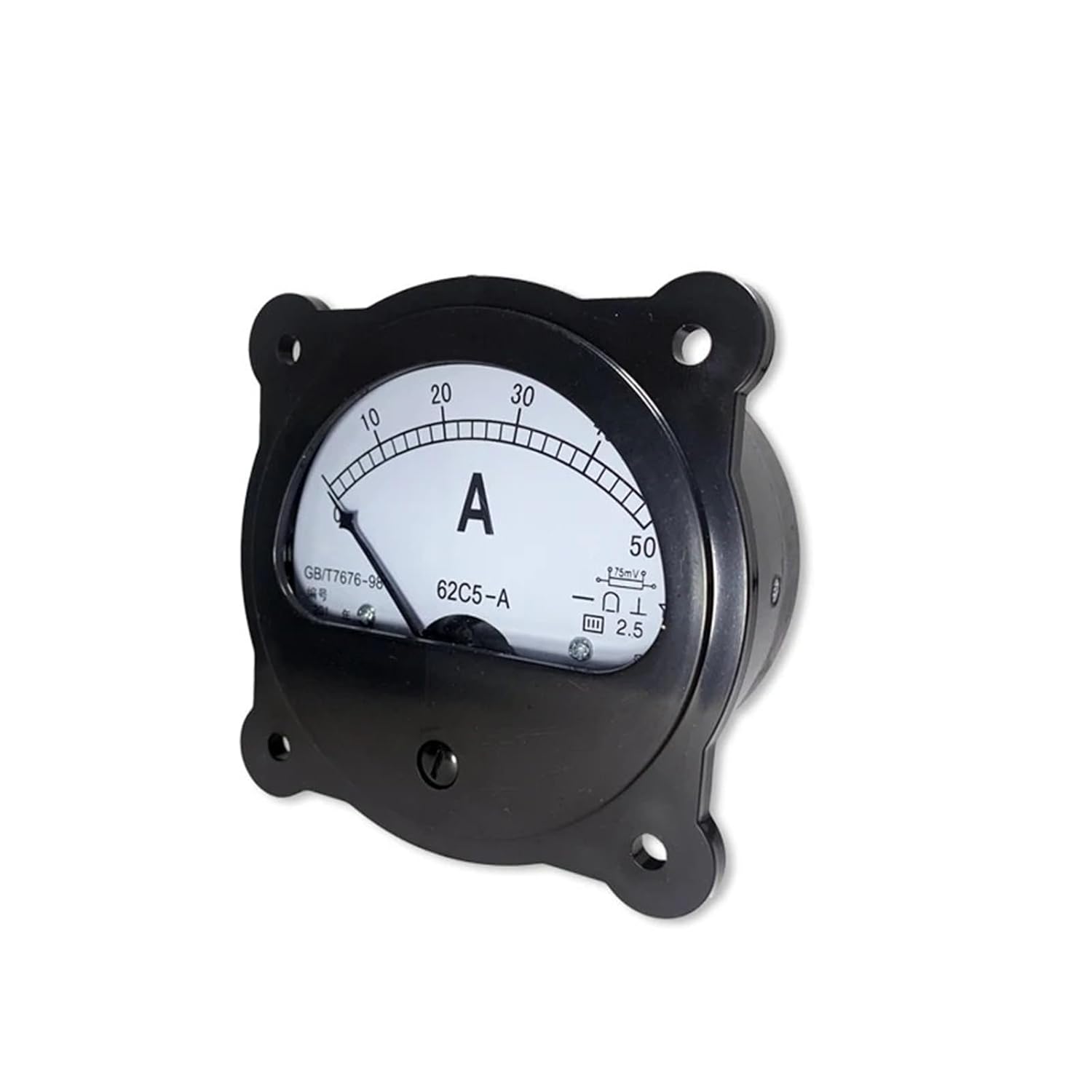 62C5 Positive Negative Ammeter DC Black 75mv Input Two-Way ± 50/100/200/300A Round 1Pcs(-2000A to 2000A 75mV)