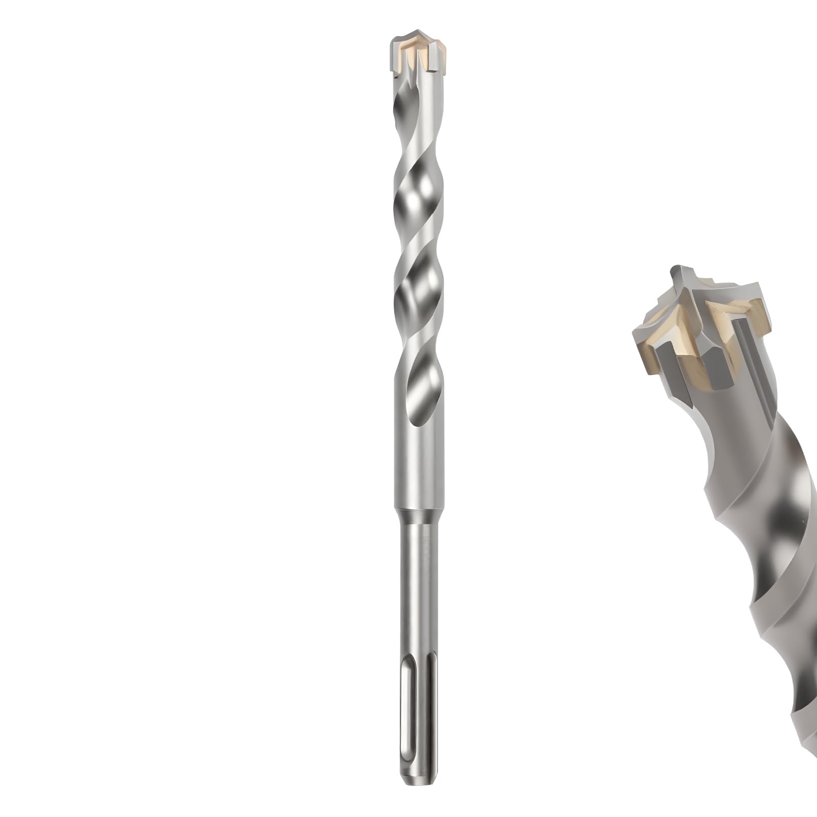 MOXPIFY 14mm Masonry Drill Bit 160mm Long, Hammer SDS Drill Bit for Reinforced Concrete, Brick Walls, SDS Plus Shank (14mm x 160mm) โ image 1